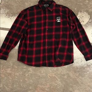 Forever 21 Red and Black Checkered Shirt